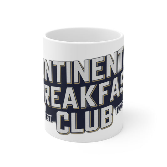 Continental Breakfast Club Mug 11oz | Vintage Patriotic