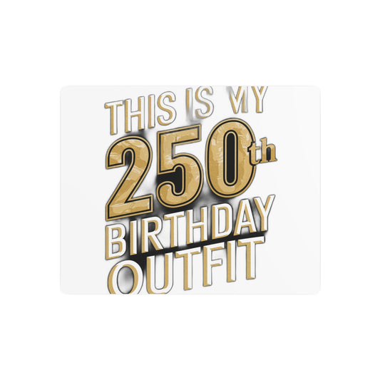 250th Birthday Outfit Metal Sign | America 250th Birthday | Man Cave Bar Decor